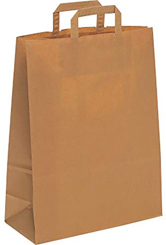 NORDWEST Handel AG Papiertragetasche Topcraft 1FTTC000032 groß braun 50 St./Pack