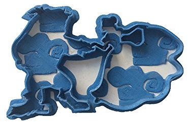 Cuticuter Kinder Schöne und Biest Profil Ausstechform, Blau, 8 x 7 x 1.5 cm