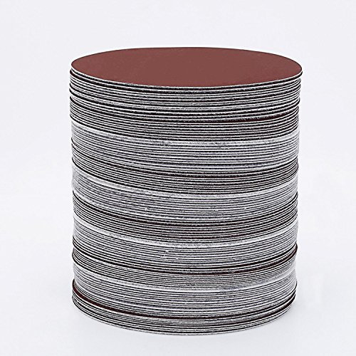 25pcs 6 Inch 150mm Round Sandpaper Disk Sand Sheets Grit 2000 Hook Loop Sanding Disc for Sander Grits-Single Grit Set