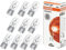 10x Osram W3W 12V T10 W2.1x9x5d 2821 Standard Bremslicht Hecklicht Parklicht Lizenzlicht Ersatz Halogen Auto Lampe E-geprüft