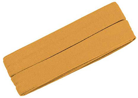 Zierstoff einfach nähen Schrägband Jersey unifarben (Senf)