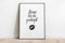 52 North Wandbild Always Kiss me Goodnight Wandbild – Wandkunst, Heimdekoration, Schlafzimmerdruck, Love-Druck, Simplistic Gift ep46 (A4)