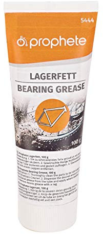 Prophete Lagerfett/Multifunktionsfett 100 ml – Schmiermittel & Korrosionsschutz für Fahrradlager, KFZ und Maschinen, Gebrauchstemperatur: -30°C bis +60°C, 100g Tube