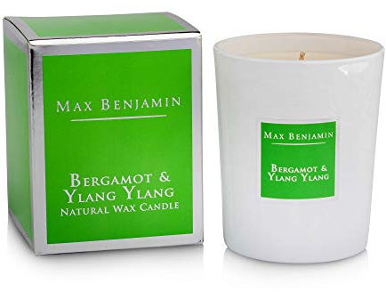 Max Benjamin Luxuriöse natürliche Kerze, Bergamotte und Ylang-Ylang
