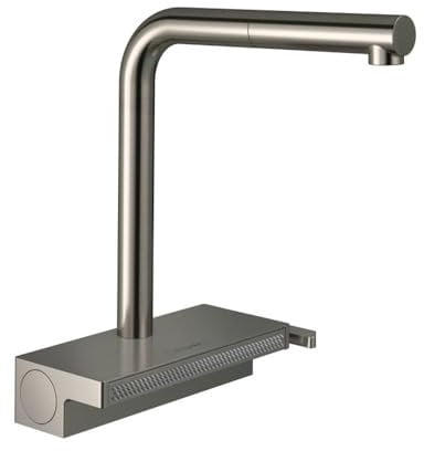 hansgrohe 73830800 Aquno Select M81 250, Ausziehauslauf, 2jet, sBox Edelstahl Finish Einhebel-Küchenmischer