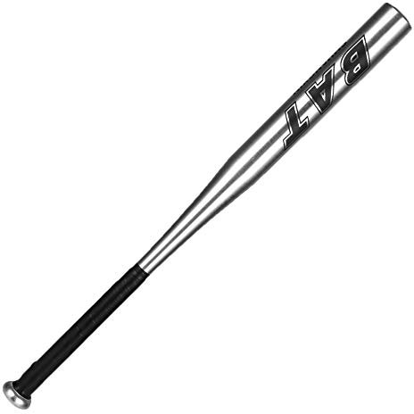 CZ-XING - Mazza da baseball, in lega di alluminio, ideale da baseball, per adulti e bambini, per attività all'aria aperta, per giocare a casa (argento, 71 cm)