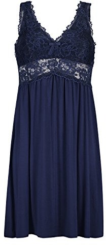 HUNKEMÖLLER Slipdress Nora Lace - Peacoat - M