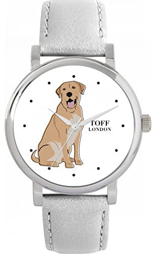 Toff London Beige Labrador Retriever-Hundeuhr