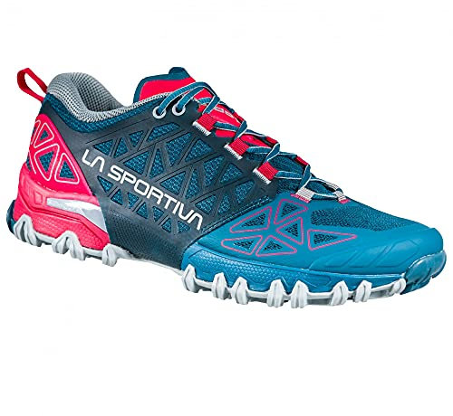 LA SPORTIVA W Bushido Ii Colorblock-Blau-Pink - Technischer komfortabler Damen Berglaufschuh, Größe EU 39 - Farbe Ink -