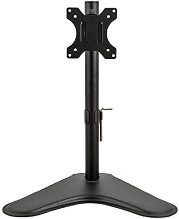 SIMPLETEK Supporto Base Braccio da Tavolo SCRIVANIA Stand Staffa Universale per TV E Monitor Fino A 8KG da 13 A 32 Regolabile in Altezza con Attacco VESA 75 100 75X75 100X100 in Alluminio