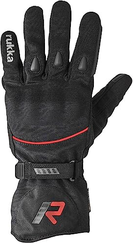 Rukka Virium 2.0 GTX Motorrad Handschuhe, schwarz/rot, 9