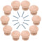 Yuknees Wooden Handle,10pcs Wooden Cabinet Knobs,ound Mushroom Drawer Knobs with Screw,for Cabinet Drawer Shoesbox Cupboard Cabinet Door