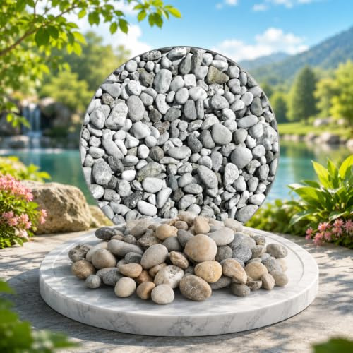 4myBaby GmbH Best for Garden Flusskiesel Zierkies Gartenkies Beete & Teiche | Natürliche, abgerundete Flusskiesel für Beete, Wege und Gartenteiche. Wetterbeständig, langlebig und in vielen Mengen.