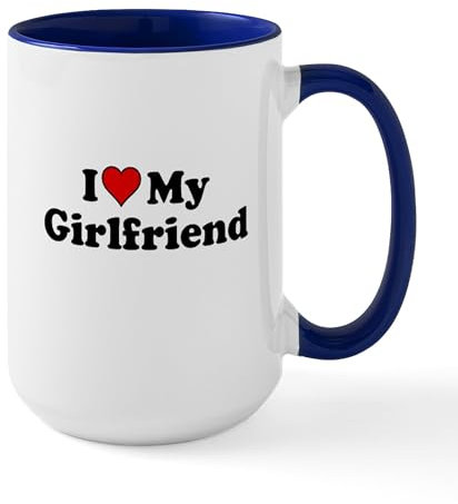 CafePress I Heart My Girlfriend Mugs 15 oz (444 ml) Ceramic Coffee Mug
