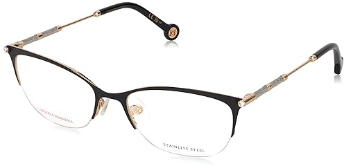CAROLINA HERRERA Brille HER 0153 Größe 54-18 mm Gold Schwarz