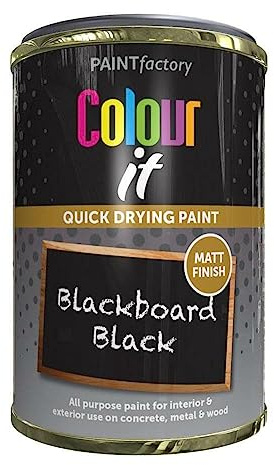 STOREX Clear Blackboard Black Tin Paint Long Lasting Protection Interior Exterior Metal Wood 300ml