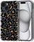 MOSNOVO für iPhone 15 Hülle – Durchsichtige, schlanke, stoßfeste TPU+PC-Handyhülle, [6,6 Fuß Fallschutz/Anti-Abziehen] - Leopardenprint