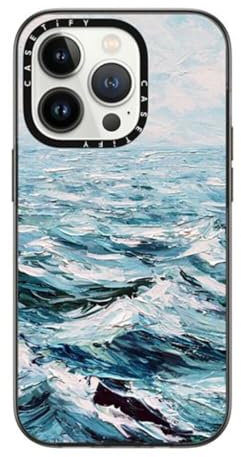 CASETiFY Compact iPhone 14 Pro Case [2X Military Grade Drop Tested / 4ft Drop Protection] - Deep Blue Sea - Clear Black