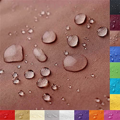 ZHhan Tejido de poliéster Impermeable, Columna de Agua de 12.000 mm, 150 cm de Ancho, cantidad = Metro, Medida por Metro, Impermeable, Resistente al desgarro, Duradero, Tela Exterior (marrón, 1,5 m)