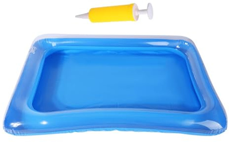 Aufblasbares Fußbad – Fußwaschwanne aus PVC mit Pumpe | aufblasbares Badbecken für die Füße, tragbares Waschbecken für die Füße des Pools, Reinigungsbecken für die Füße des Pools, Fußreinigungsbecken