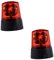 BCOATH 2st Led- Mikro-led Bühne Puppenhaus-leuchtfeuer Warnfeuer Lkw-warnleuchte Autospielzeug Dekorative Alarmlampe Led-rundumkennleuchten Led-leuchtfeuer Warnung Plastik Rot