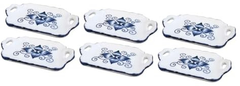 Alasum 6 STK Puppenhaus-Teetablett Chinese Tea Set chinesisches Tee Set Mini-Teetablett für Kinder Mini- -Dekore Platte Mini- -Teetablett-Dekorationen Kinderspielzeug Keramik Weiß