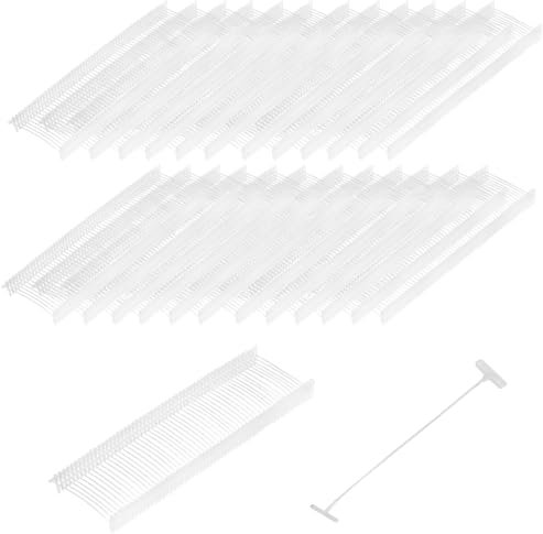 APOMOONS 5000 Pcs Filo Per Cuciture con Pistola per Etichette da 50mm di Lunghezza, per L'Etichettatura del Filo di Sicurezza, Filo Bianco per Etichettatura con Pistola Per Etichette