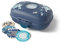 monbento - Snackbox Kinder Gram blau Wolf - BPA-Frei Vesperdose Kinder Ideal für Schule, Picknick, Ferien - Snackbox Klein mit Wolf-Motive - Personalisierbare und Robuste Naschbox