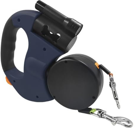 Lunaobrik Lange Hundeleine – Anti-Zugleine mit eingebautem LED-Licht, Zubehör für kleine und mittelgroße Rassen, Training und Outdoor-Aktivitäten