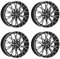 4x Dotz Felgen Fuji dark 8.0Jx18 ET45 5x108 kompatibel mit Ford C-Max Focus Galaxy Kuga Mondeo Puma S-Max Tourneo Connect Transit Connect
