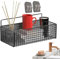 Mensole adesive per bagno, mensola da doccia in resina epossidica, 30 x 9 x 12 cm, montaggio senza fori, impermeabile, organizer per cucina, WC e supporto