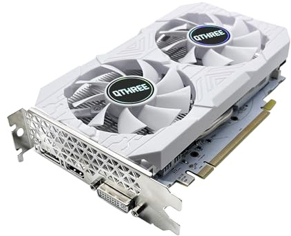 QTHREE Radeon RX 580 Graphics Card,8GB,256Bit,2048SP,GDDR5,DP,HDMI,DVI,Video Card for PC Gaming,PCI Express 3.0 x16 with Dual Fan for Office and Gaming,DirectX 12