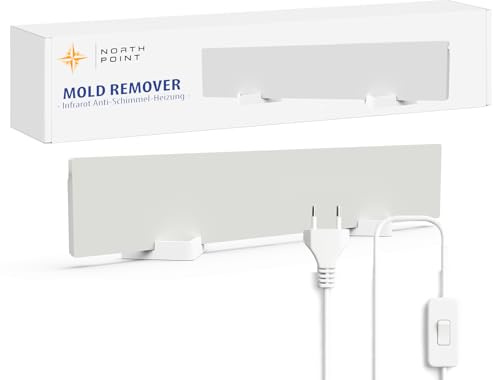 Northpoint Infrarot Anti-Schimmel-Heizung Heizpaneel elektrischer Schimmelentferner 1x Panel nutzbar in der ganzen Wohnung - Beseitigt Schimmel OHNE Chemie - für Wand & Bad