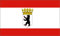 FLAGGE BERLIN Fahne, Grösse: ca. 90x150 cm, Ordentliche Qualität - KEINE hauchdünne Ware - Stoffgewicht ca. 90 gr/m2, Reissfest, für Aussenbereich geeignet