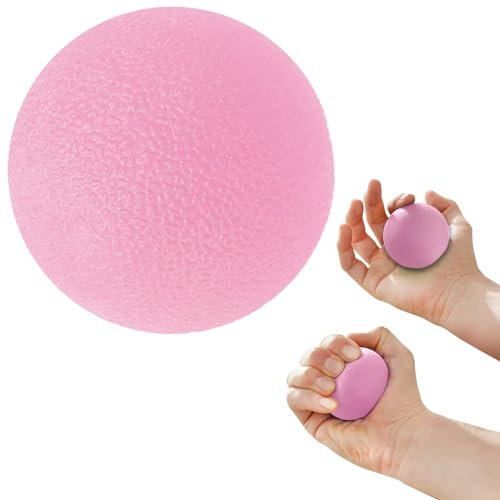 SISSEL® Press Ball Pink, Leichte Stärke | Hand- & Unterarmtrainer für Muskelaufbau & Beweglichkeit | Ideal für Therapie & Fitness | Ergonomisches Design | Inklusive Übungsanleitung