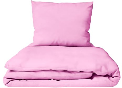 Baby Comfort 2 Piece Children Quilt Duvet & Pillow Set 80x70 cm 12M+ (Pink)