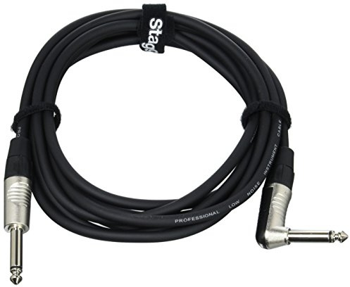 Stagg NGC3PLR 3m N Series Angled Instrument 1/4 inch Cable