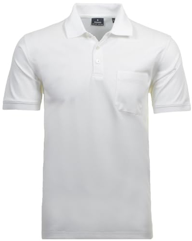 RAGMAN Herren Softknit-Poloshirt Uni, mit Brusttasche