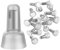 AUPROTEC 100x Kabel-Endverbinder 4,0-6,0 mm² Vollisoliert Nylon Crimp Cap CE geschlossene Kabelendmuffen aus Kupfer verzinnt