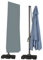 HBCOLLECTION Housse Premium Polyester Gris avec Tige pour Parasol déporté 280cm Gamme Elite