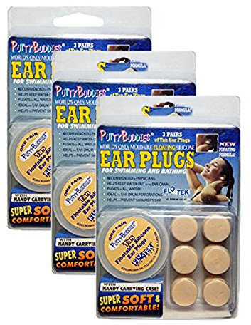 Putty Buddies 3er-Pack (Farbe kann variieren) (3 Packungen (9 Paar), hellbraun)