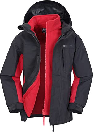 Mountain Warehouse Childrens/Kids Cannonball 3 in 1 Waterproof Jacket (13 Years) (Grey)