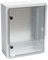 PRITEX – Kunststoff Schaltschrank mit Sichttür IP65 Industriegehäuse 400 x 500 x 245 mm – Verteilerkasten mit verzinkter Montageplatte – Tür mit umlaufender Dichtung – Leergehäuse Schaltkasten (Grau)