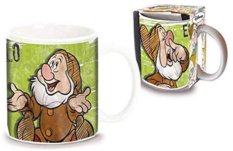 TAZZA EOLO SETTE NANI DISNEY IN CERAMICA MUG IN CONFEZIONE REGALO - D00983MC