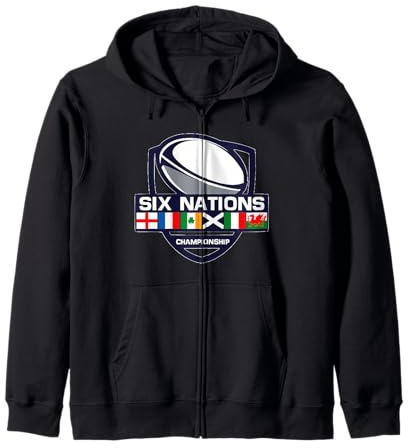 Sei Nazioni Rugby Torneo Felpa con Cappuccio