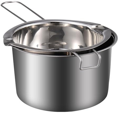 Candle Making Pot Butter Melting Pot Stainless Steel Chocolate Melting Pot Double Boiler Pot for Butter Chocolate Candy Butter Cheese Candle Making Pot 400ml Melting Pot Wax Melting Pot