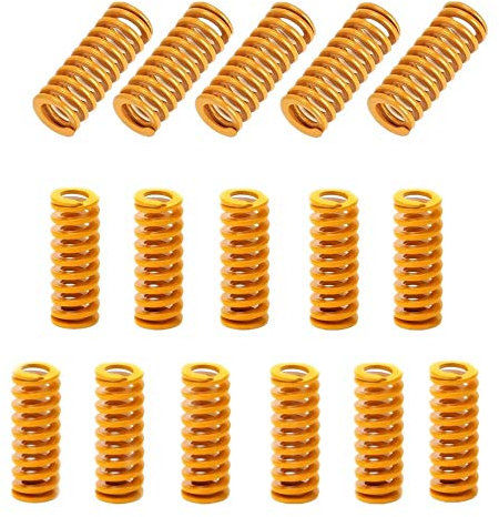 Voarge Molle per stampante 3D, M3 Vite di carico leggero per Creality CR-10 10S S4 Ender 3 Ender 3 Pro letto riscaldato Connessione inferiore livellamento - 16 pezzi