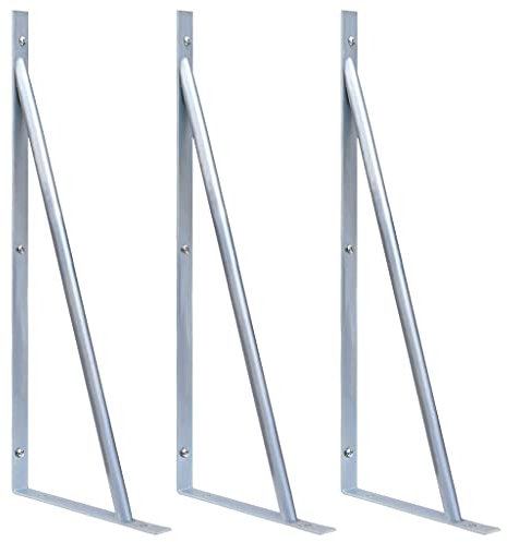 vidaXL 3X Supports pour Poteau de Clôture Accessoires de Clôture de Patio Pieds de Support de Clôture Jardin Extérieur Acier Galvanisé