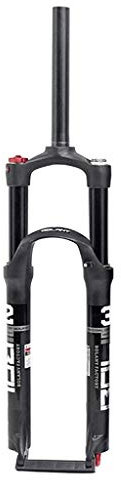 QMZDXH Aria Forcella Anteriore MTB 26/27.5/29 Pollici Lega di Magnesio 105Mm Viaggio 9X100 Bicicletta Leggero Forcella Ammortizzata Nero Black,27.5inch