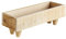 47th & Main Rechteckiger Übertopf aus Holz mit Fuß für Sukkulenten, kleine Pflanzen, Kerzen und mehr, klein, natürliche Pappel